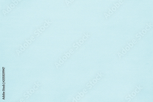Pastel abstract fabric blue texture background. Wallpaper or artistic wale linen canvas.