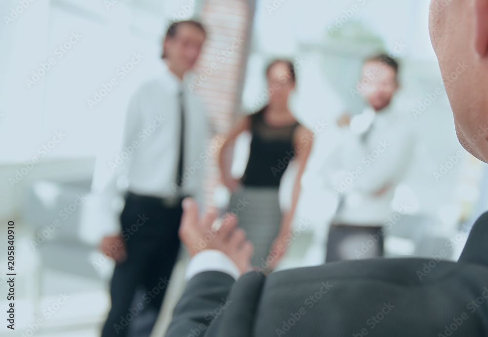 closeup. businessman holding out hand for a handshake. closeup. businessman holding out hand for a handshake.