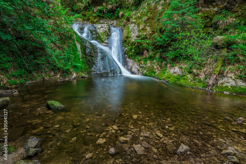 A natural waterfall in Black Forest / Schwarzwald, Germany