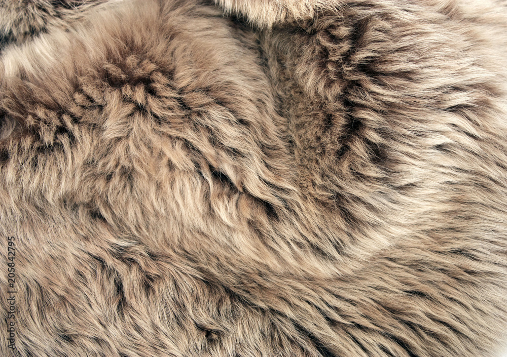 Brown sheepskin Brown sheepskin