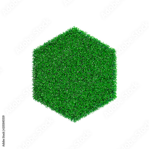 Patch of grass in form of h...