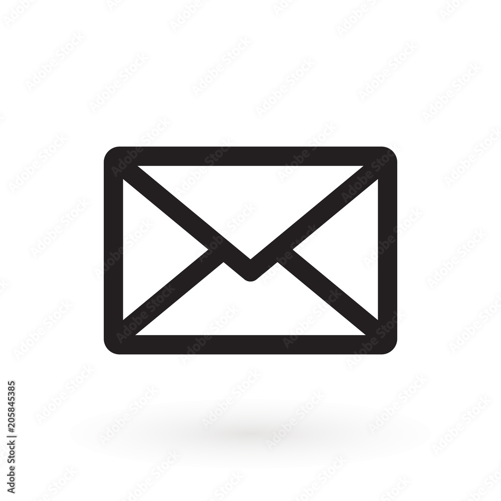 Envelope Mail icon, vector illustration. Flat design style. Envelope Mail icon, vector illustration. Flat design style.