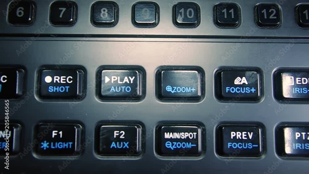 Buttons of control of the video recorder in the movement Buttons of control of the video recorder in the movement