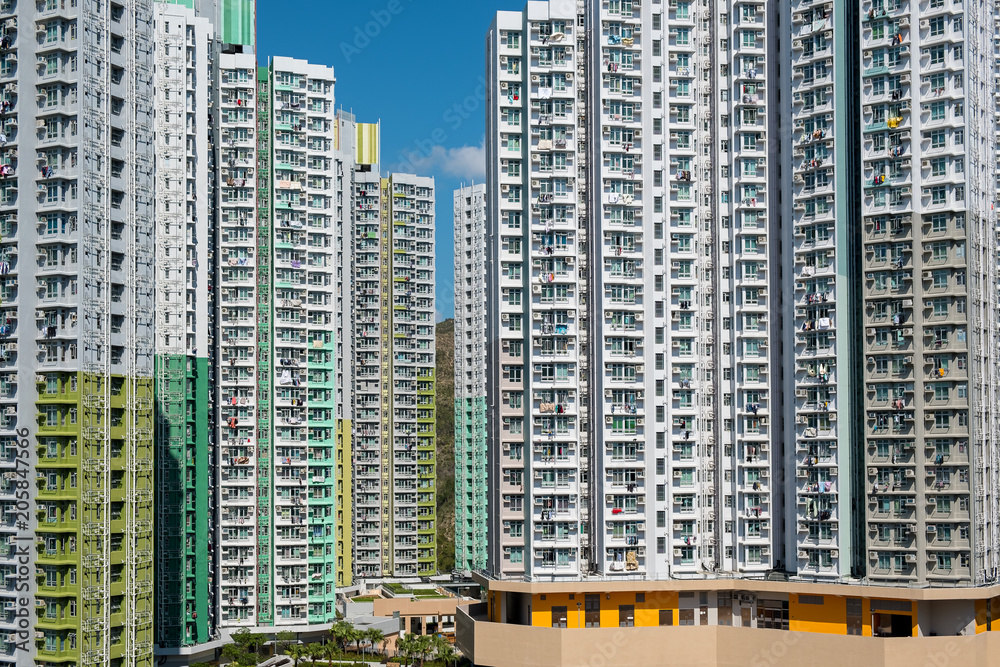 Fototapeta premium Public housing in Hong Kong