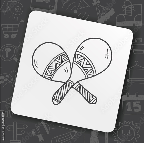 maracas doodle