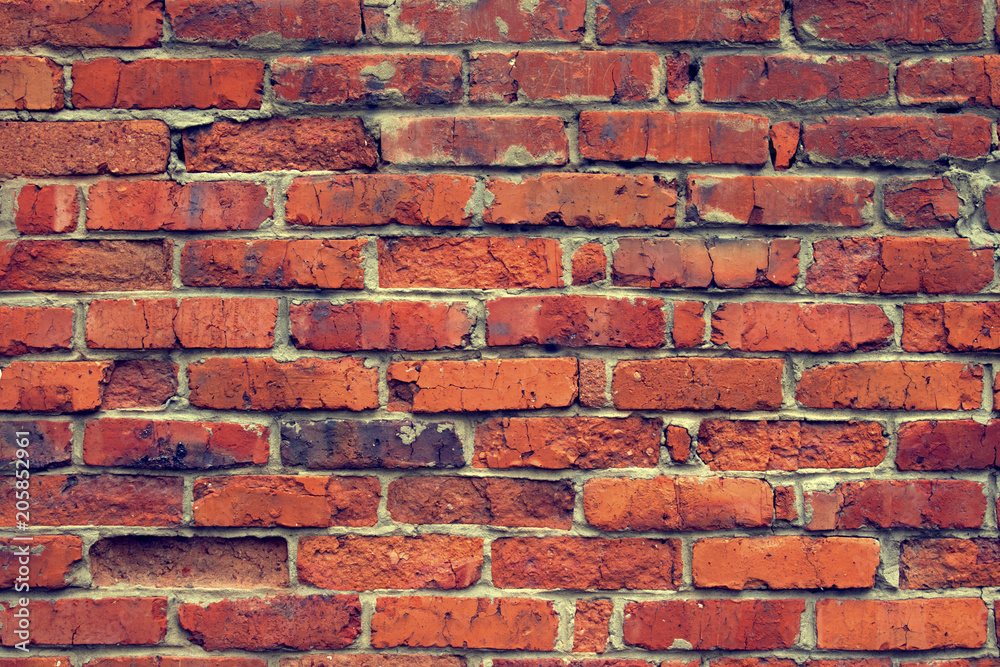 Photo of red brick wall