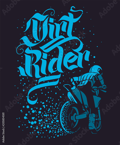 Drirt rider Motocross Freestyle design for apparel