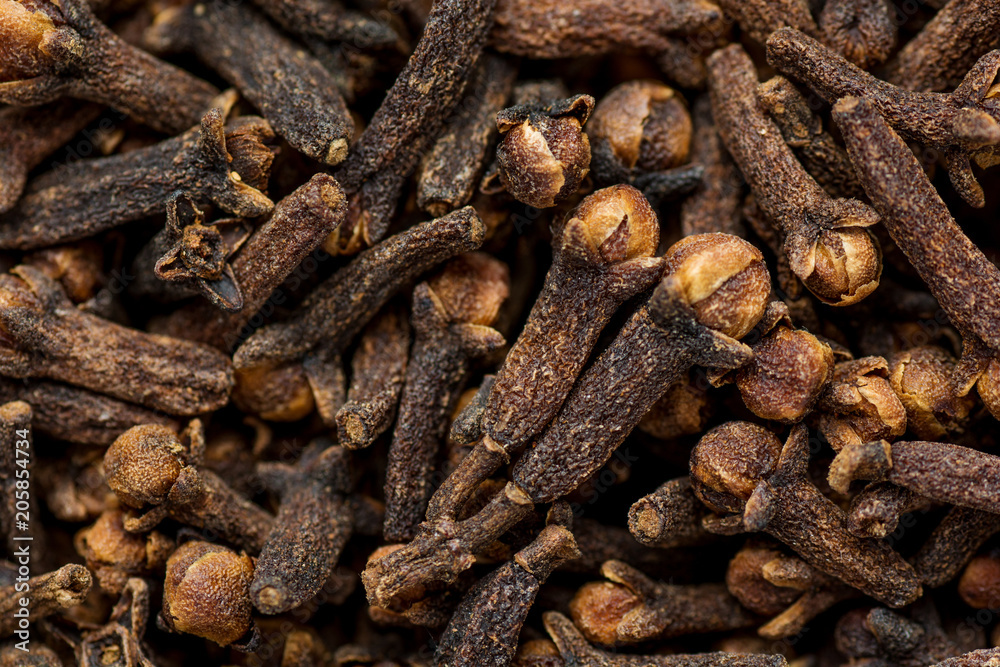 freshly dryed clove spice texture close up freshly dryed clove spice texture close up