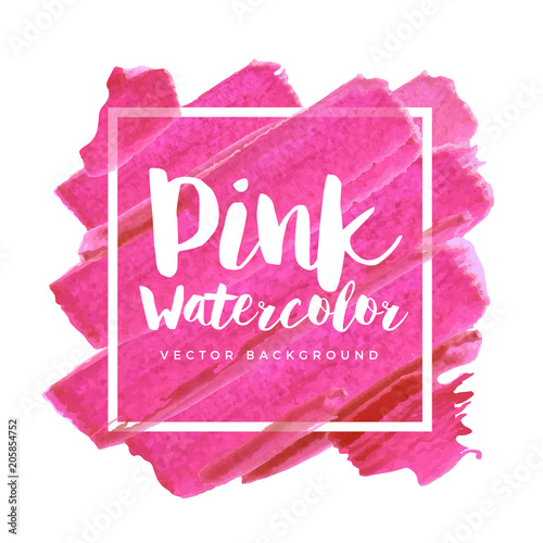 Modern banner design with watercolor background