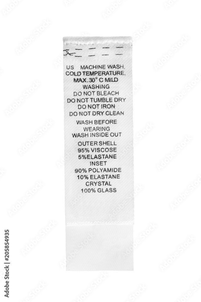 Fototapeta premium Clothes label isolated