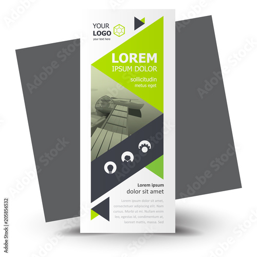 Roll up banner green color