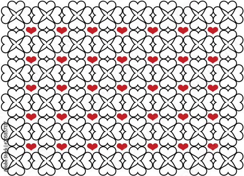 pattern with hearts