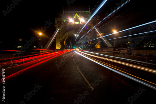London tower bridge, long exposure 