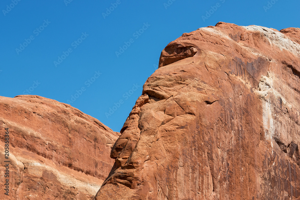 Arches National Park, Utah, USA: Rock formation that looks like human face