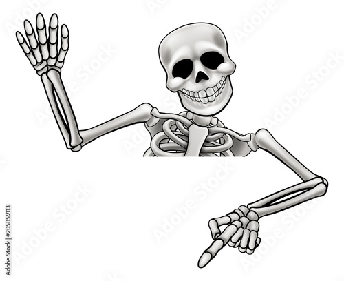 Skeleton Pointing and Waving