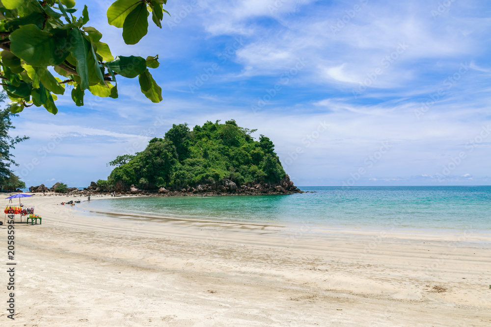 Beach and tropical landscape of  the andaman sea coast in thailand