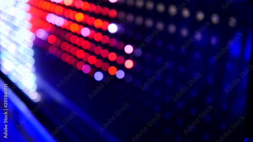 Led light panel at night club, led light wall