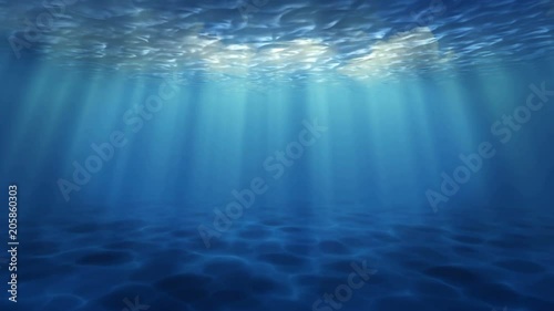 underwater blue ocean photo