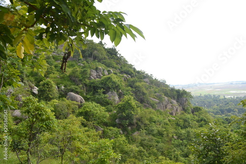 mountain in takeo province nice view photo