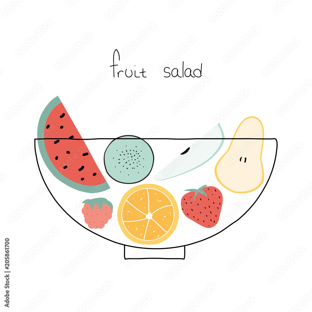 Fruit Salad To Go  Doodlewash
