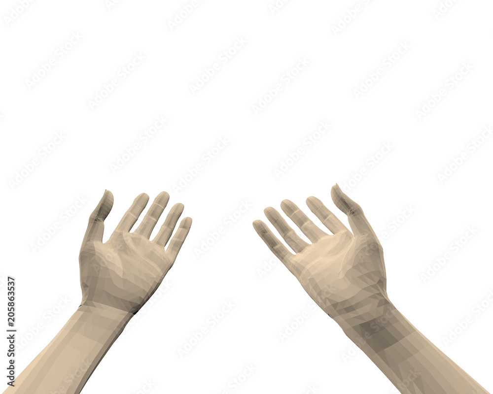 Fototapeta premium Hands of man