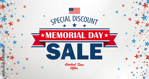 Memorial Day Sale Side Stars Header