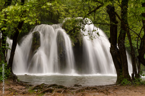 French landscape - Jura. Waterfall in the Jura mountains after heavy rain. © PhotoGranary