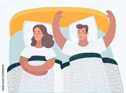 Couple in bed problems sexual