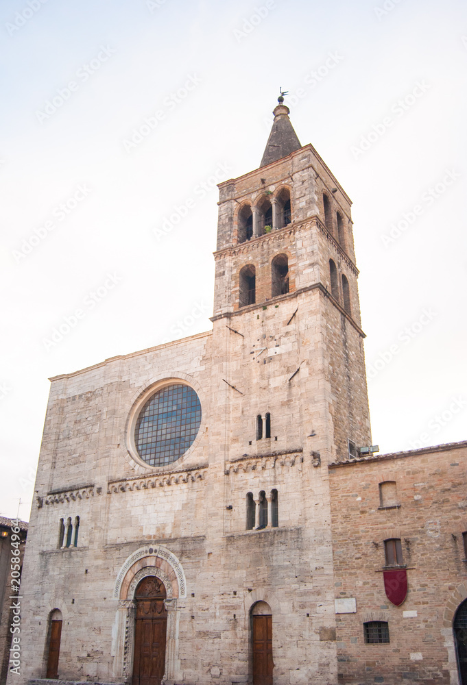 San Michele church in Bevagna little town in Umbria