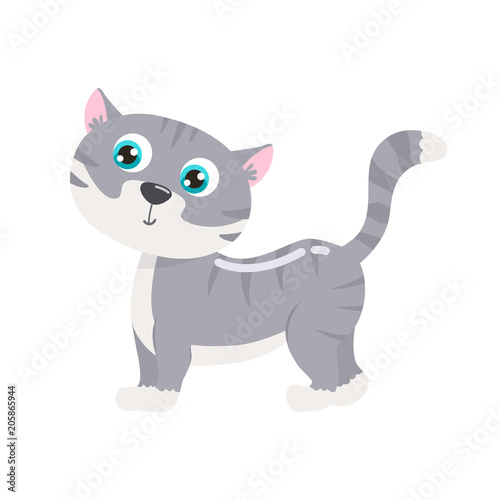 Cute cat vector illustration.