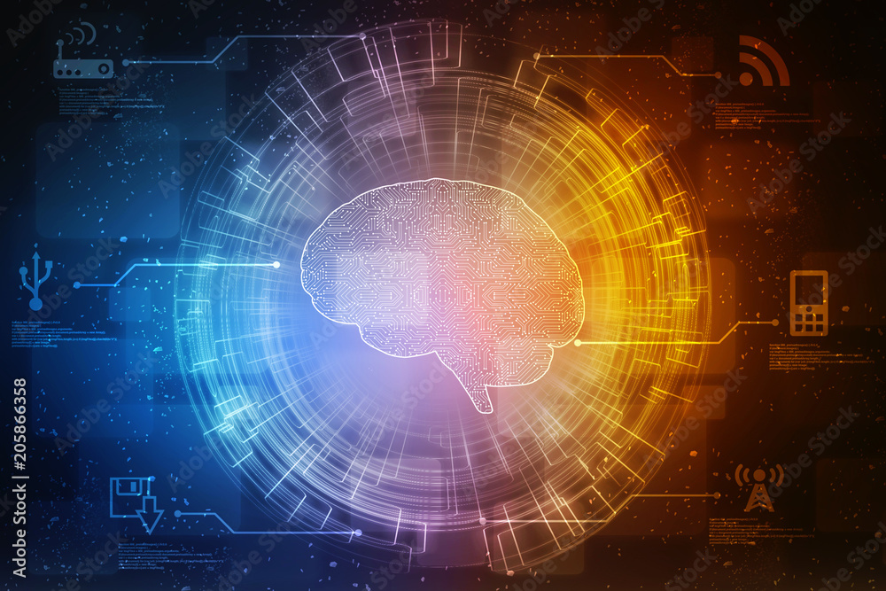 2d illustration technology background
2d illustration technology background