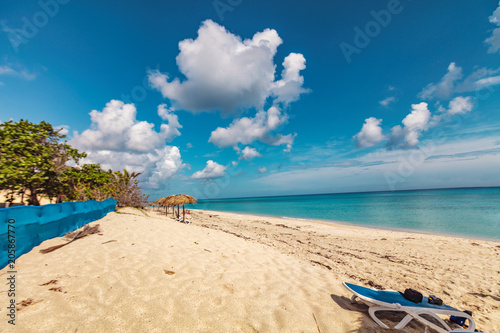 Perfect sandy beach Transparent calm tropical sea © Olga Sapegina