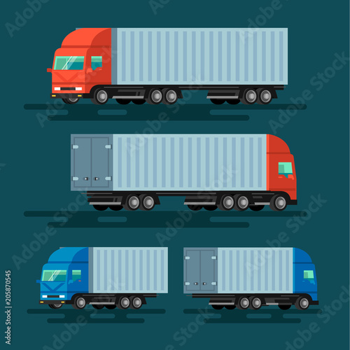 Truck delivery vector illustration. 