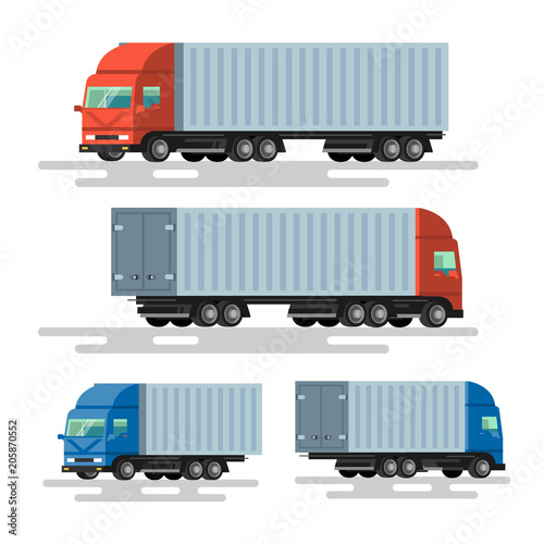 Truck delivery vector illustration. 