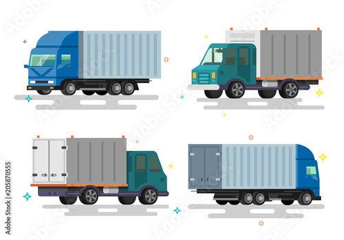 Truck delivery vector illustration. 