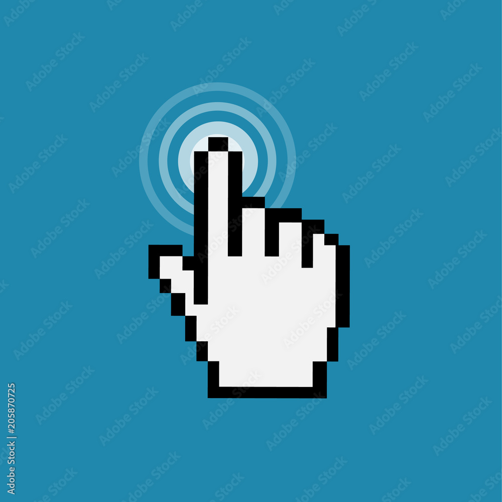 Mouse hand cursor vector illustration.