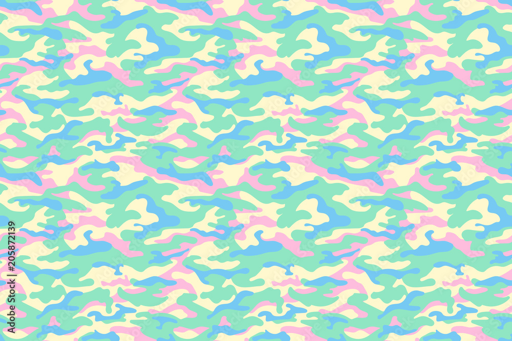 Camouflage texture, pastel colors. Vector Stock Vector | Adobe Stock
