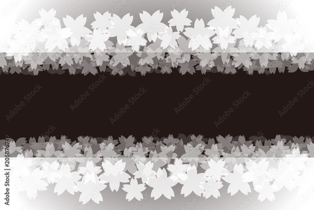 Vecteur Stock Background Wallpaper Vector Illustration Design Image Japan China Asia Free Size 背景 壁紙 ベクター イラスト 無料 無料素材 バックグラウンド フリー素材 和風素材 日本 背景素材 フレーム 春 満開 サクラの花びら さくらの花