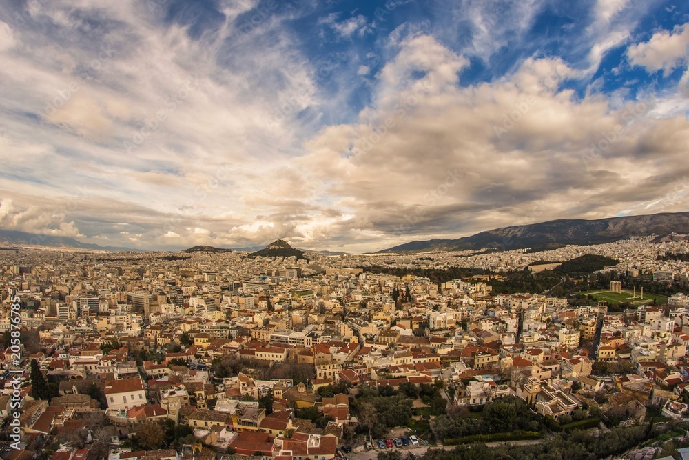 Acropolis on a sunny day, Greece
