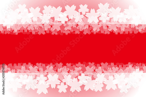 Vecteur Stock Background Wallpaper Vector Illustration Design Image Japan China Asia Free Size 背景 壁紙 ベクター イラスト 無料 無料素材 バックグラウンド フリー 素材 和風素材 日本 背景素材 フレーム 春 満開 サクラの花びら さくらの花