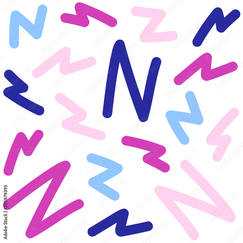Lightning abstract seamless pattern in pink and blue. Lightning abstract seamless pattern in pink and blue.