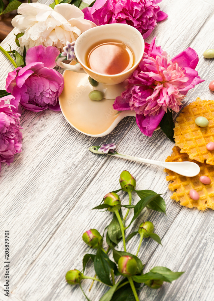 Tea in the Shabby Chic style Tea in the Shabby Chic style