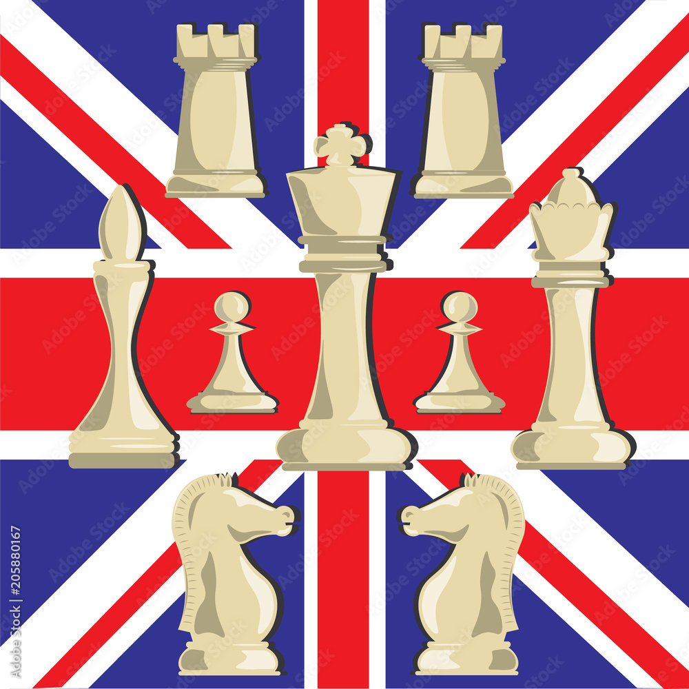 EU Chess King 3D Render Of Chess King With European Union Flag