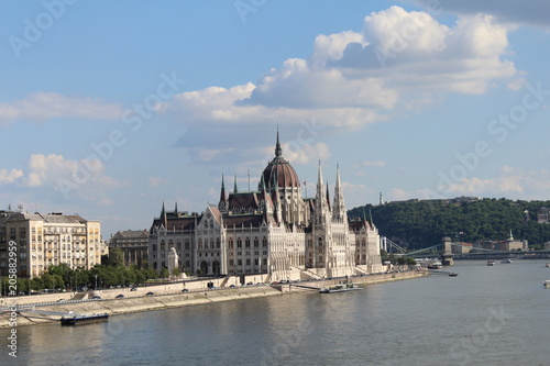 Parlement hongrois au loin
