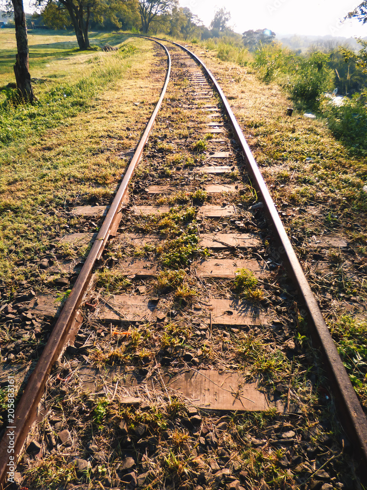 Abandoned train tracks in Paso de los Libres, Argentina Abandoned train tracks in Paso de los Libres, Argentina