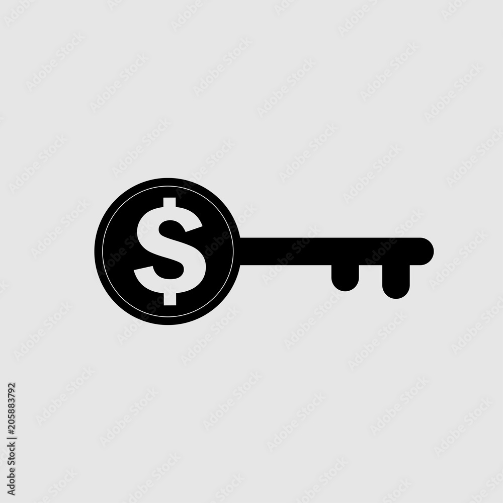 Key icon design vector Key icon design vector