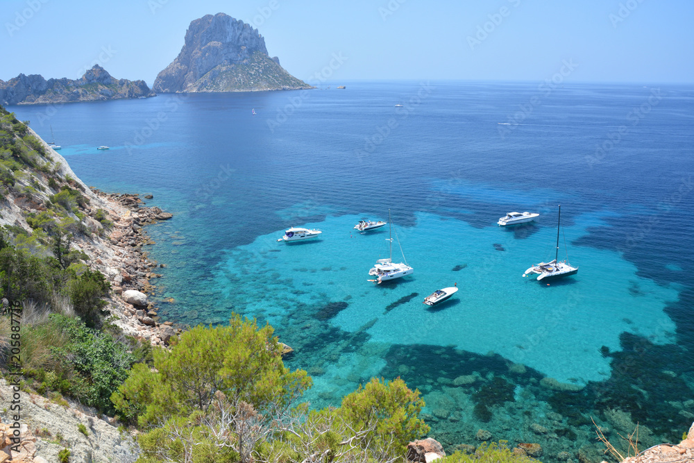 Fototapeta premium Wyspa Es Vedra na wyspie Ibiza