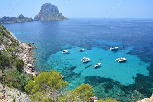 Es Vedra islet of Ibiza island