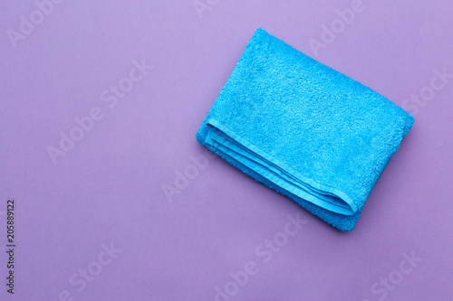 spa towels, top view