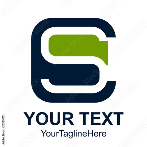 Initial letter CS logo design template element for business and company identity
